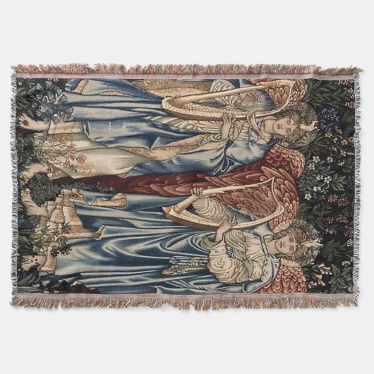 "Angels Praising" van Edward Burne-Jones Deken (Voorkant)