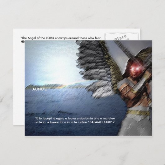 Angels Protect Aunu'u Briefkaart (Voorkant / Achterkant)