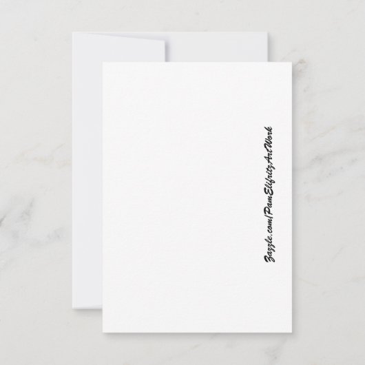 Angels Red Green en Blue Happy Waterverf Bedankkaart (Achterkant)