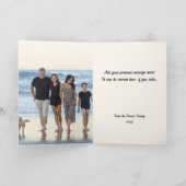 Angels Rejoice Traditional Blue Holiday Kaart (Binnen)