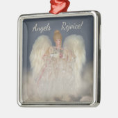 Angels Rejoice Traditional Blue Holiday Ornament (Links)