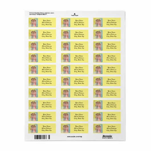 Angels Return Address Label (Full Sheet)