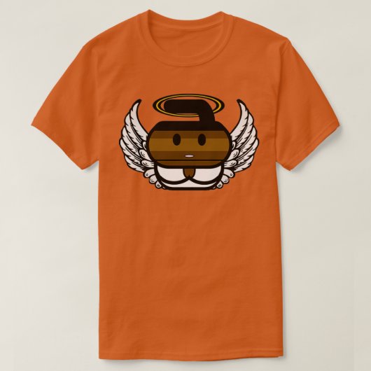 Angels Rock Curling Rockers T-shirt (Design voorkant)