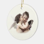 Angels Romantic First Kiss Couple Keramisch Ornament (Links)