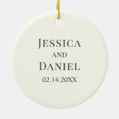 Angels Romantic First Kiss Couple Keramisch Ornament (Achterkant)