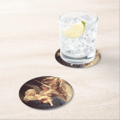 Angels Serenade Mary en Jesus Ronde Kartonnen Onderzetter (Insitu)