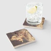 Angels Serenade Mary en Jesus Stenen Onderzetter (Zijkant)