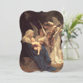 Angels Serenade Mary Vintage Fancy Cut Feestdagenkaart (Staand voorkant)