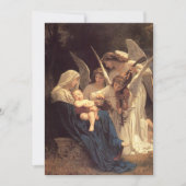 Angels Serenade Mary Vintage Kerstmis Gepersonalis Feestdagenkaart (Voorkant)