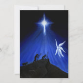 Angels & Shepherds Kerst Kaart (blanco bericht) (Voorkant)