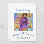 ANGELS SING CHRISTMAS FEESTDAGENKAART (Voorkant / Achterkant)