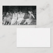 Angels Smoking Vintage Photograph 1920s Visitekaartje (Voorkant / Achterkant)