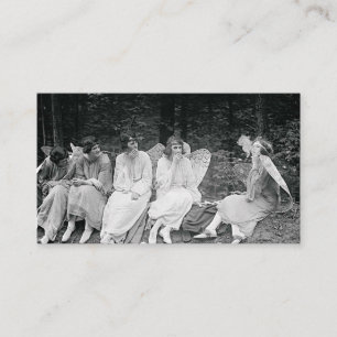 Angels Smoking Vintage Photograph 1920s Visitekaartje