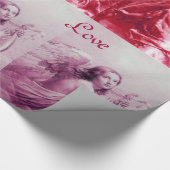 ANGELS SPELEN LYRA OVER DE CLOUDS Roze Kerstmis Cadeaupapier (Hoek)