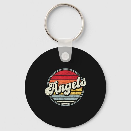 Angels Sportnaam Athletic Text Arch Gift Sleutelhanger (Voorkant)