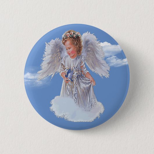 Angels t-shirts ronde button 5,7 cm (Voorkant)