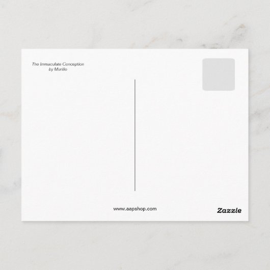 Angels, The Immaculate Conception, Murillo Briefkaart (Achterkant)