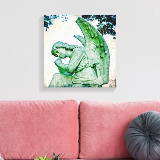 Angel's Thoughts Canvas Afdruk (Insitu (Woonkamer))
