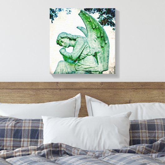 Angel's Thoughts Canvas Afdruk (Insitu (Slaapkamer))