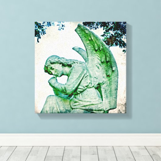 Angel's Thoughts Canvas Afdruk (Insitu (Houten vloer))