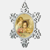  Angels Tin Sneeuwvlok Ornament (Rechts)