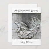 Angels Trompetten Joy Religious Christmas Kaart (Voorkant / Achterkant)