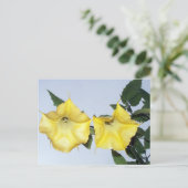Angels Trumpet Brugmansia Briefkaart (Staand voorkant)