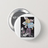 Angel's Trumpet Ronde Button 5,7 Cm (Voorkant /achterkant)