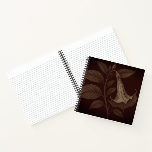 Angel's Trumpet Square Notebook Notitieboek (Binnen)