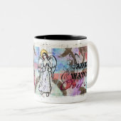Angels Tweekleurige Koffiemok (Voorkant rechts)