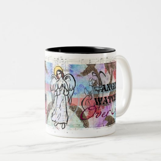 Angels Tweekleurige Koffiemok (Voorkant rechts)