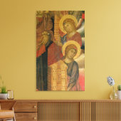 Angels uit het Altarstuk Santa Trinita Canvas Afdruk (Insitu (Woonkamer))