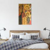 Angels uit het Altarstuk Santa Trinita Canvas Afdruk (Insitu (Slaapkamer))