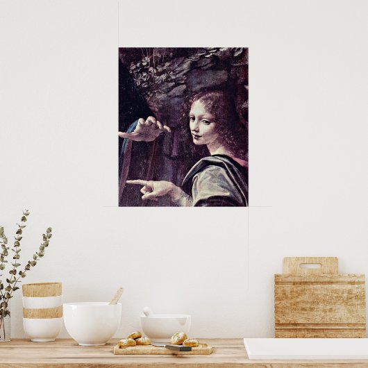 Angels "Uriel" van Leonardo di ser Piero da Vinci Poster (Keuken)