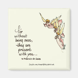 Angels van Clouds met Gezegde van Comfort voor u Magneet