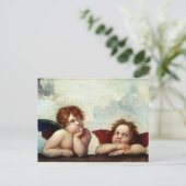 Angels van de Sistene Madonna Briefkaart (Staand voorkant)