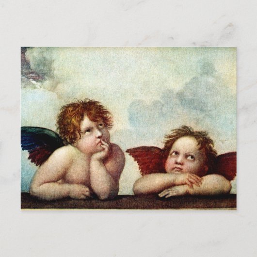 Angels van de Sistene Madonna Briefkaart (Voorkant)