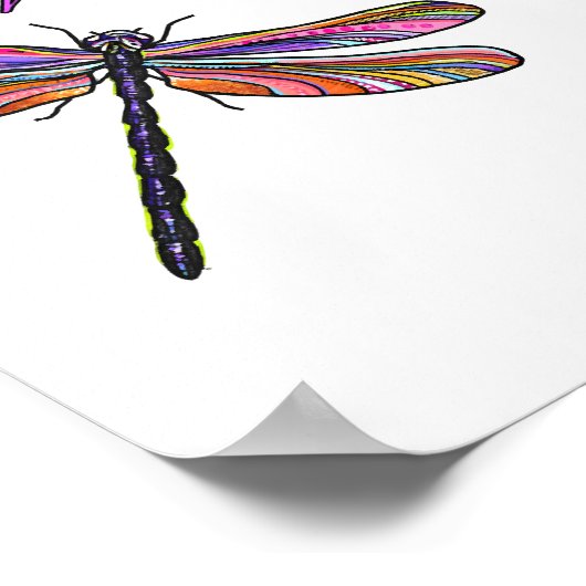 Angels verschijnen wanneer de libellen dichtbij zi poster (Hoek)