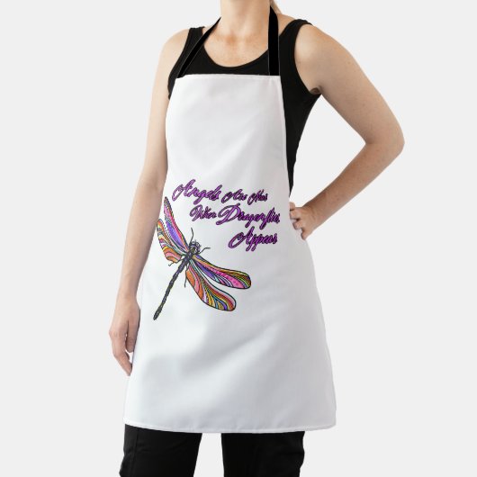 Angels verschijnen wanneer de libellen dichtbij zi schort (Insitu)