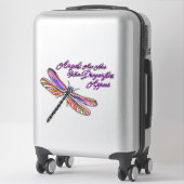 Angels verschijnen wanneer de libellen dichtbij zi sticker (Koffer)