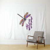 Angels verschijnen wanneer de libellen dichtbij zi wandkleed (In Situ (horizontaal))