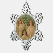 Angels  Victoriaans Art Snowflake Ornament (Rechts)