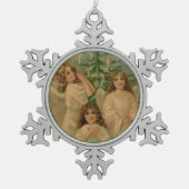 Angels  Victoriaans Art Snowflake Ornament (Voorkant)