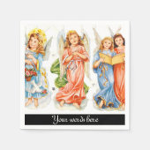  Angels voegt woorden papieren luiers toe Servet (Voorkant)