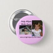 Angels voor Allysa Ronde Button 5,7 Cm (Voorkant /achterkant)