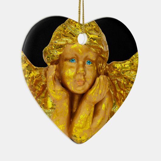 Angels voor Kerstmis Keramisch Ornament (Rechts)