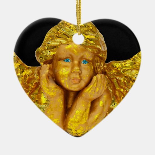 Angels voor Kerstmis Keramisch Ornament (Voorkant)