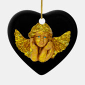 Angels voor Kerstmis Keramisch Ornament (Achterkant)