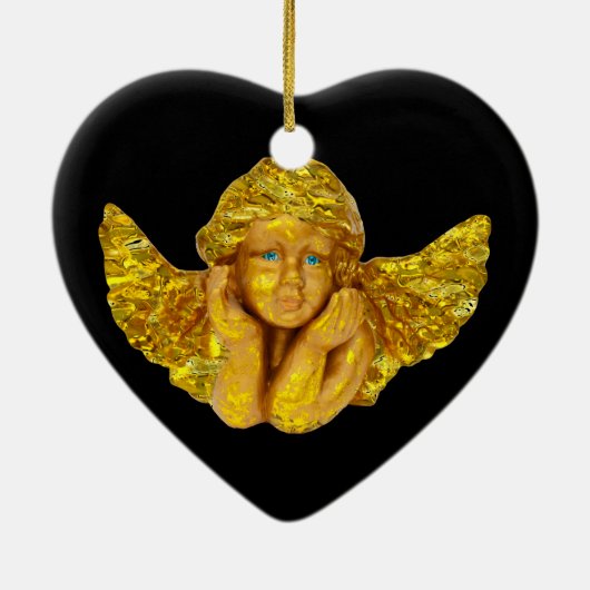 Angels voor Kerstmis Keramisch Ornament (Achterkant)