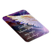 Angels Walk With You Guardian Angel Wing Name Magneet (Rechterzijde)
